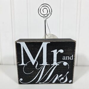 🆕️'Mr. and Mrs.' Black + White Photo Holder By A&C